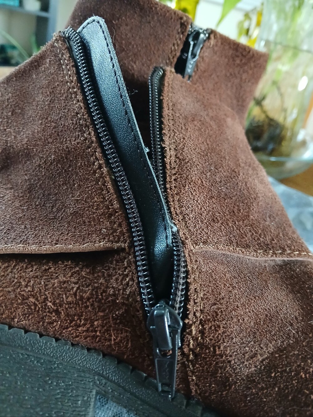 b.o.c. Women's Size 7.5 Suede Ankle Boots — Brown - Picture 5 of 9
